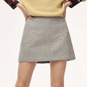Wilfred Classic Mini Skirt Size 4 Light Grey